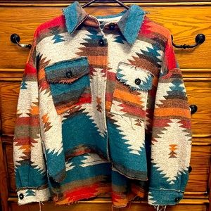 Beautiful Aztec cardigan/coat. Pretty much brand NEW only worn one time!